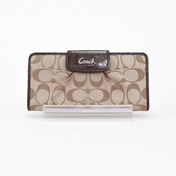 Coach Handbags - Coach Ashley Signature Sateen Bifold Wallet